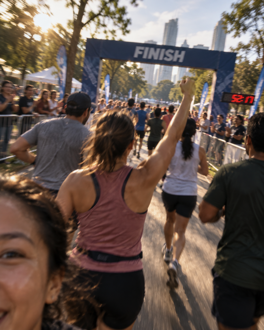 A BetterMiles community taking a moving group selfie 5
